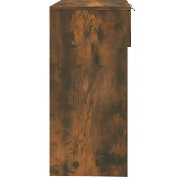 vidaXL Småbord>Avlastningsbord rökfärgad ek 90x36x75 cm konstruerat trä