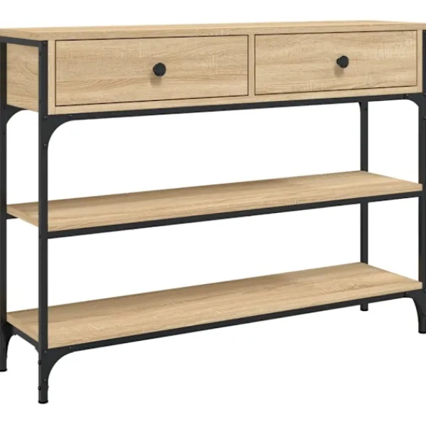vidaXL Småbord>Avlastningsbord sonoma-ek 100x25x75 cm konstruerat trä