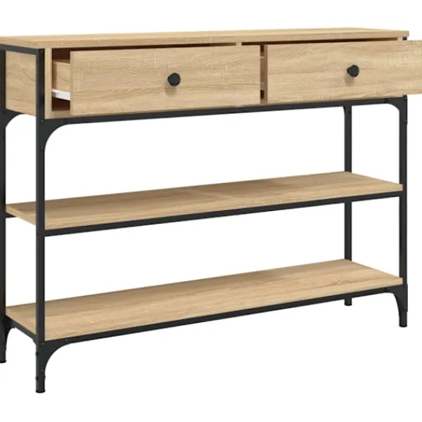 vidaXL Småbord>Avlastningsbord sonoma-ek 100x25x75 cm konstruerat trä