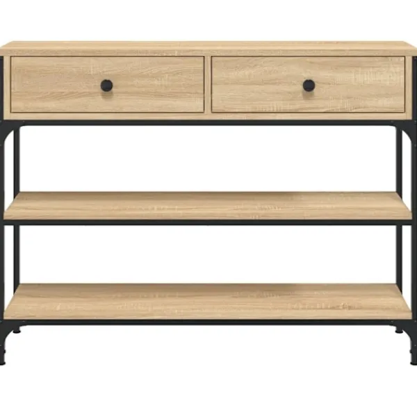 vidaXL Småbord>Avlastningsbord sonoma-ek 100x25x75 cm konstruerat trä