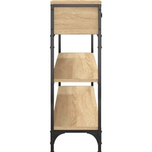 vidaXL Småbord>Avlastningsbord sonoma-ek 100x25x75 cm konstruerat trä