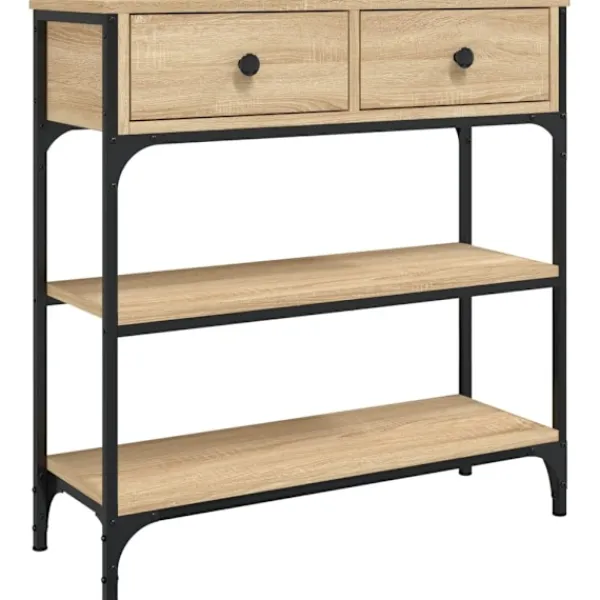 vidaXL Småbord>Avlastningsbord sonoma-ek 72,5x25x75 cm konstruerat trä