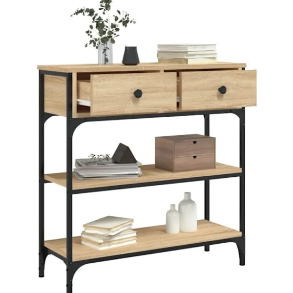 vidaXL Småbord>Avlastningsbord sonoma-ek 72,5x25x75 cm konstruerat trä