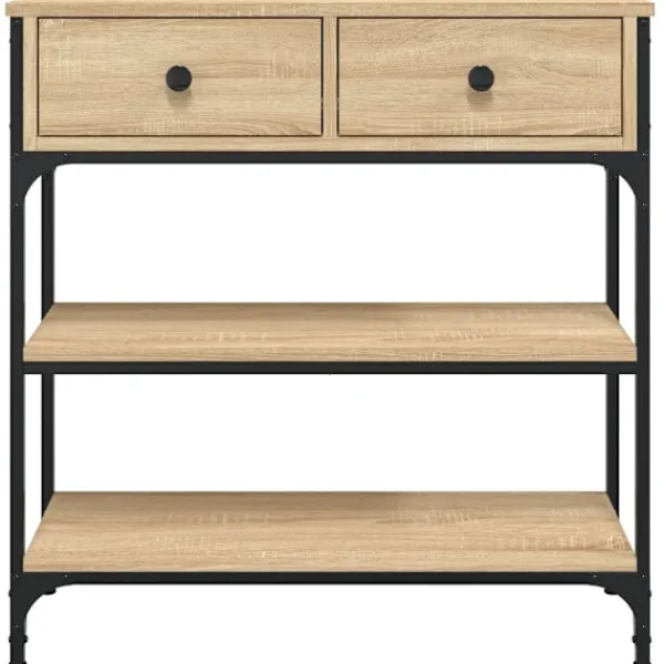 vidaXL Småbord>Avlastningsbord sonoma-ek 72,5x25x75 cm konstruerat trä