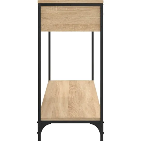 vidaXL Småbord>Avlastningsbord sonoma-ek 100x34,5x75 cm konstruerat trä