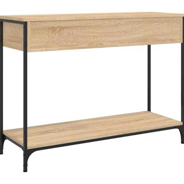 vidaXL Småbord>Avlastningsbord sonoma-ek 100x34,5x75 cm konstruerat trä