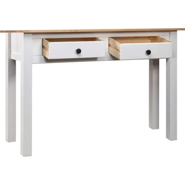 vidaXL Småbord>Avlastningsbord 110x40x72 cm massiv furu panama