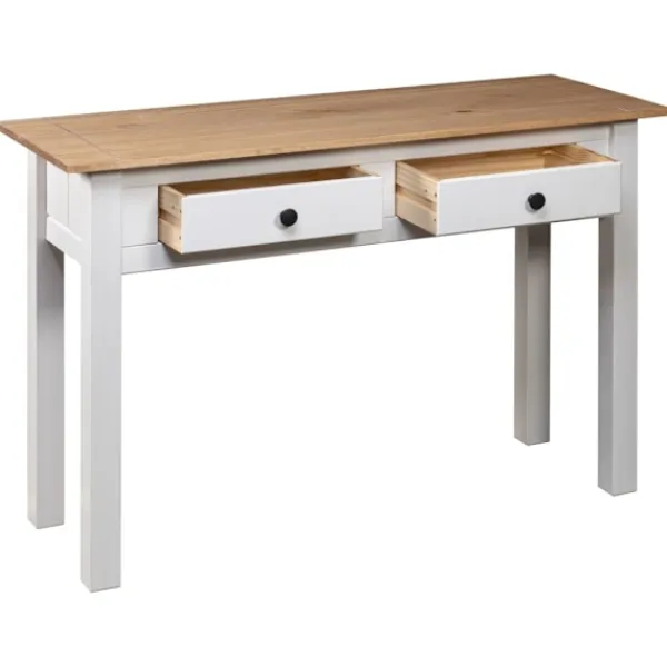 vidaXL Småbord>Avlastningsbord 110x40x72 cm massiv furu panama