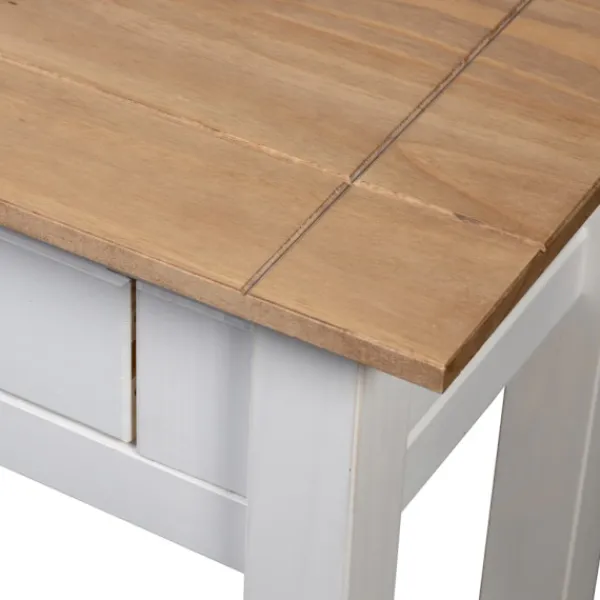 vidaXL Småbord>Avlastningsbord 110x40x72 cm massiv furu panama