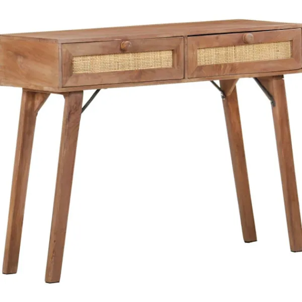 vidaXL Småbord>Avlastningsbord 100x35x76 cm massivt mangoträ