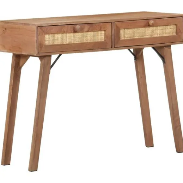 vidaXL Småbord>Avlastningsbord 100x35x76 cm massivt mangoträ