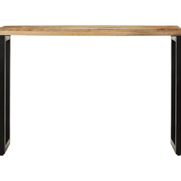 vidaXL Småbord>Avlastningsbord 110x35x76 cm massivt grovt mangoträ