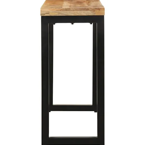 vidaXL Småbord>Avlastningsbord 110x35x76 cm massivt grovt mangoträ
