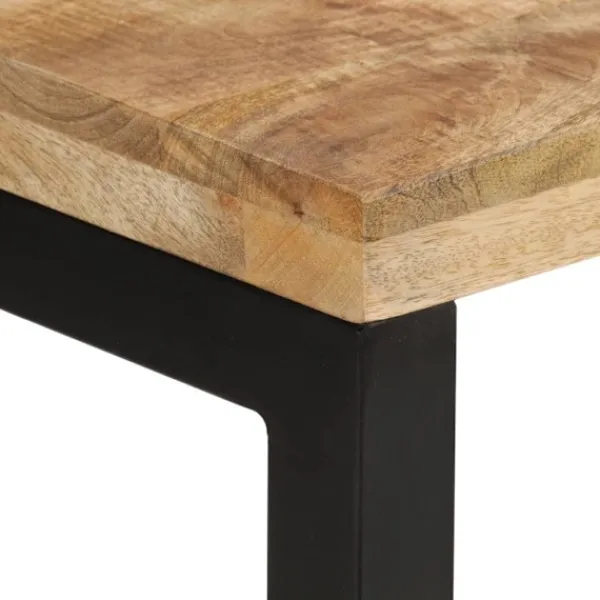 vidaXL Småbord>Avlastningsbord 110x35x76 cm massivt grovt mangoträ