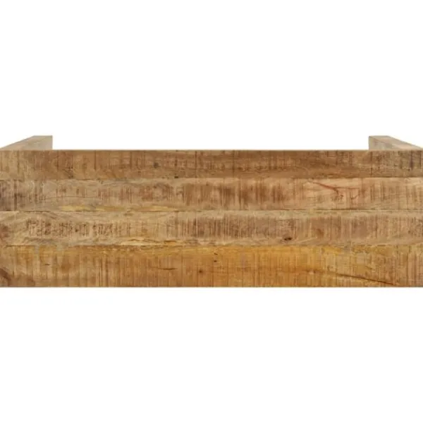 vidaXL Småbord>Avlastningsbord 110x35x76 cm grovt mangoträ