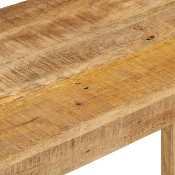 vidaXL Småbord>Avlastningsbord 110x35x76 cm grovt mangoträ