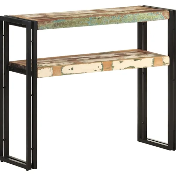 vidaXL Småbord>Avlastningsbord 90x30x75 cm massivt återvunnet trä