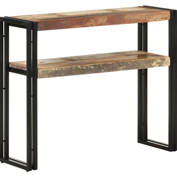 vidaXL Småbord>Avlastningsbord 90x30x75 cm massivt återvunnet trä