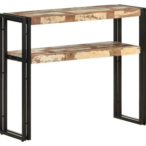 vidaXL Småbord>Avlastningsbord 90x30x75 cm massivt återvunnet trä