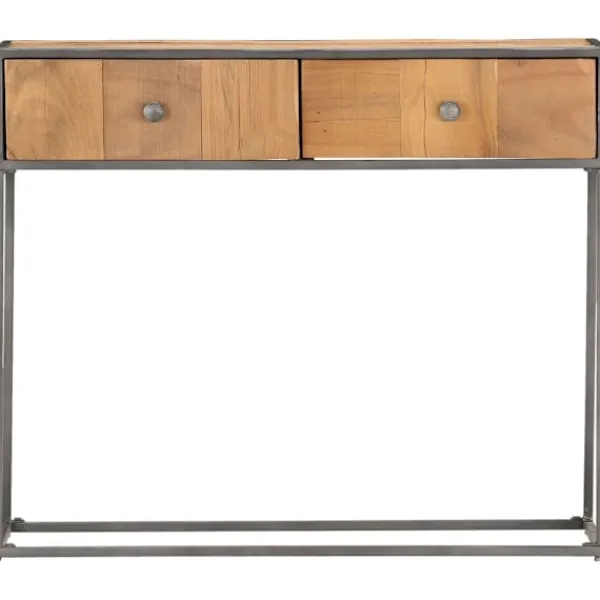 vidaXL Småbord>Avlastningsbord 90x30x75 cm massivt återvunnet trä