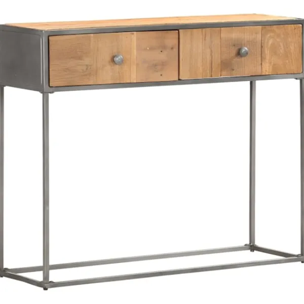 vidaXL Småbord>Avlastningsbord 90x30x75 cm massivt återvunnet trä
