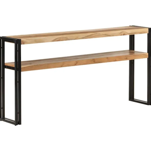 vidaXL Småbord>Avlastningsbord 150x30x75 cm massivt akaciaträ