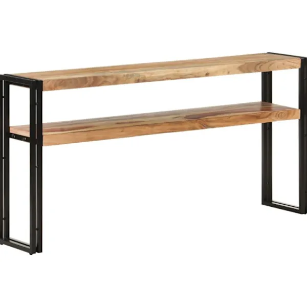vidaXL Småbord>Avlastningsbord 150x30x75 cm massivt akaciaträ