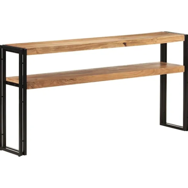 vidaXL Småbord>Avlastningsbord 150x30x75 cm massivt akaciaträ