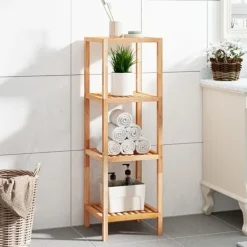 vidaXL Hyllor>Badrumshylla 36x36x112 cm massivt valnötsträ