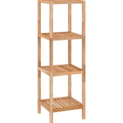 vidaXL Hyllor>Badrumshylla 36x36x112 cm massivt valnötsträ