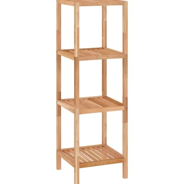 vidaXL Hyllor>Badrumshylla 36x36x112 cm massivt valnötsträ