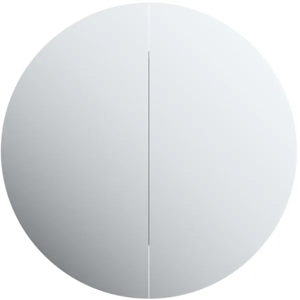 vidaXL Skåp>Badrumsskåp med rund spegel och LED 40x40x17,5 cm