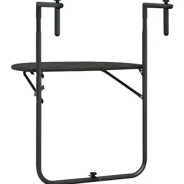 vidaXL Balkongmöbler>Balkongbord 60x64x83,5 cm plast konstrotting