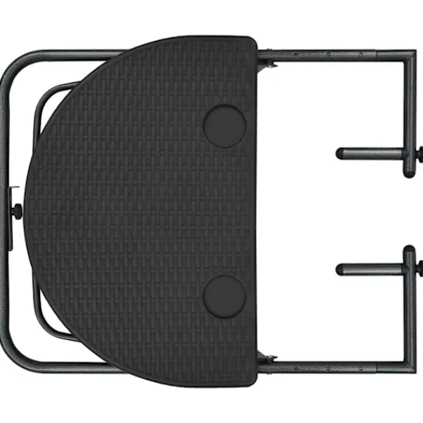 vidaXL Balkongmöbler>Balkongbord 60x64x83,5 cm plast konstrotting