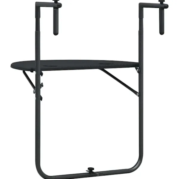 vidaXL Balkongmöbler>Balkongbord 60x64x83,5 cm plast konstrotting