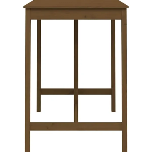 vidaXL Balkongmöbler>Barbord honungs 140x80x110 cm massivt furuträ
