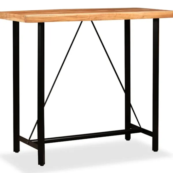 vidaXL Matbord>Barbord massiv akacia 120x60x107 cm