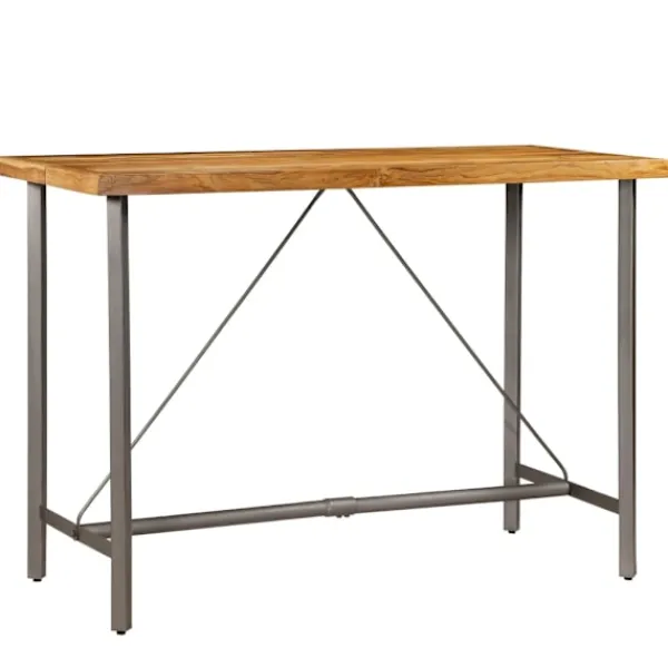 vidaXL Matbord>Barbord massiv återvunnen teak 150x70x106 cm