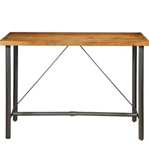 vidaXL Matbord>Barbord massiv återvunnen teak 150x70x106 cm