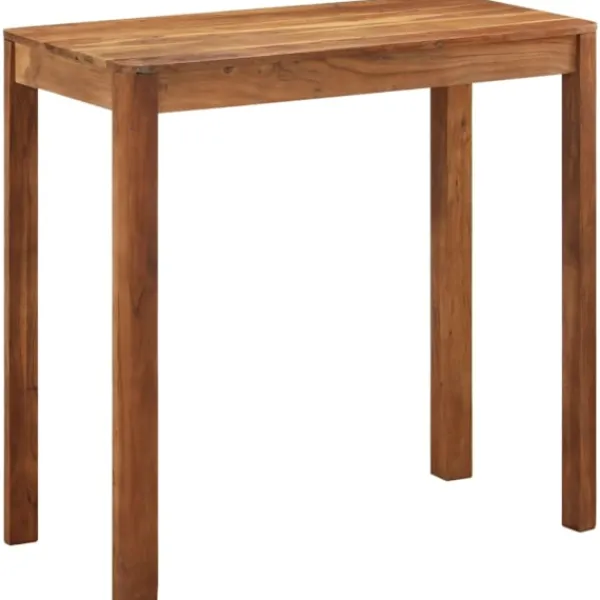 vidaXL Matbord>Barbord massivt trä med honungsfinish 110x55x106 cm