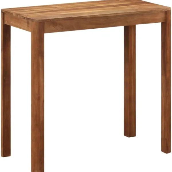 vidaXL Matbord>Barbord massivt trä med honungsfinish 110x55x106 cm
