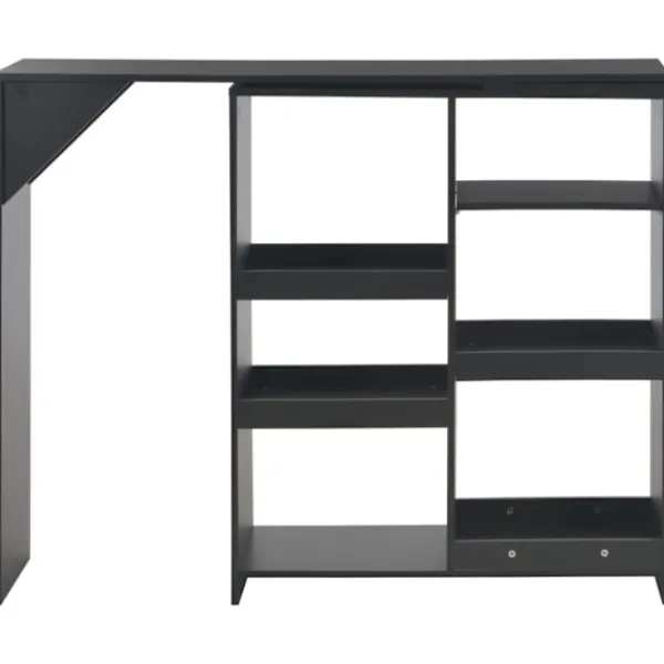 vidaXL Matbord>Barbord med flyttbar hylla 138x39x110 cm