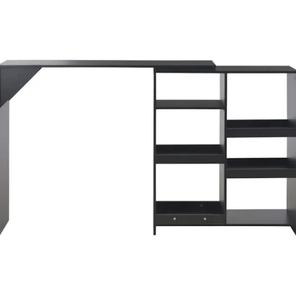vidaXL Matbord>Barbord med flyttbar hylla 138x39x110 cm