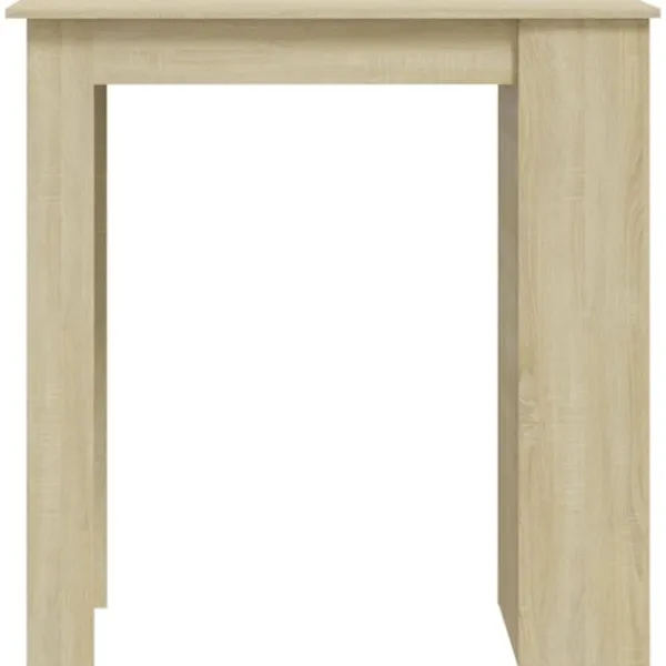 vidaXL Köksö>Barbord med förvaringshyllor sonoma-ek 102x50x103,5 cm