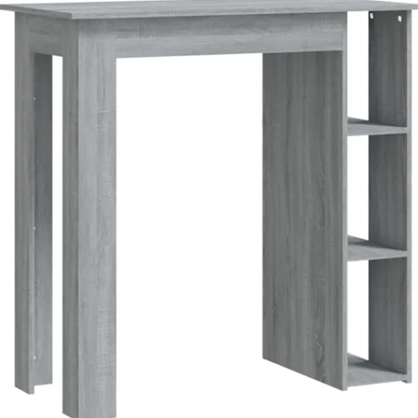 vidaXL Matbord>Barbord med hylla 102x50x103,5 cm konstruerat trä