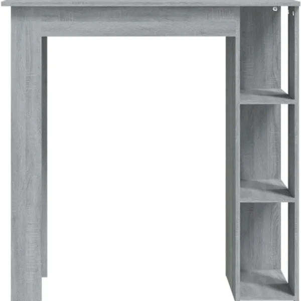 vidaXL Matbord>Barbord med hylla 102x50x103,5 cm konstruerat trä