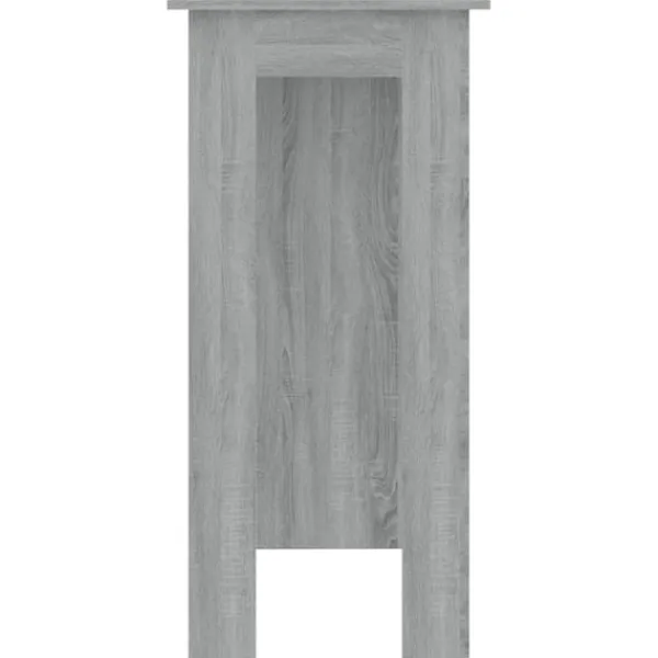 vidaXL Matbord>Barbord med hylla 102x50x103,5 cm konstruerat trä