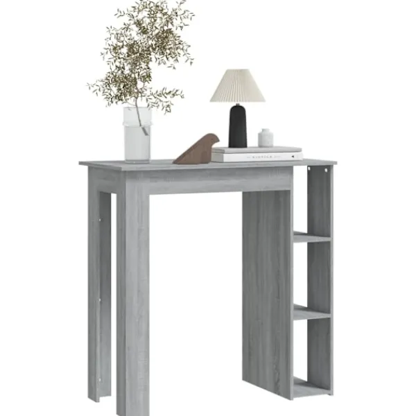 vidaXL Matbord>Barbord med hylla 102x50x103,5 cm konstruerat trä