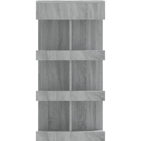 vidaXL Småbord>Barbord med hyllor sonoma 100x50x101,5 cm