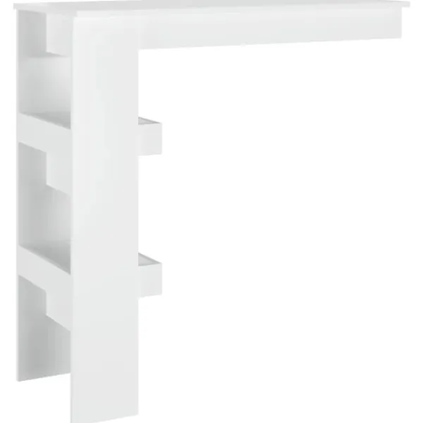vidaXL Matbord>Barbord väggmonterat glans 102x45x103,5 cm konstruerat trä